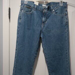Womens Calvin Kelin Rolled Cropped Jeans